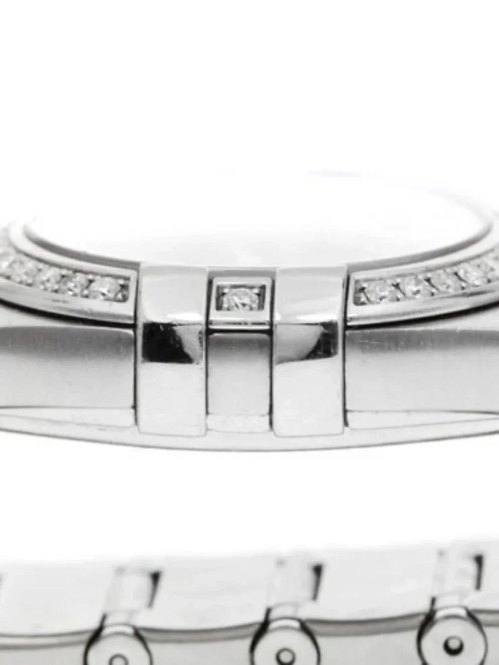 OMEGA Constellation Blush 123.15.27.60.52.001 12P diamond bezel Quartz_961356